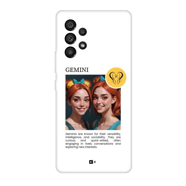 Golden Gemini Back Case for Galaxy A53 5G