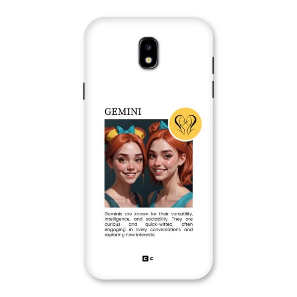 Golden Gemini Back Case for Galaxy J7 Pro