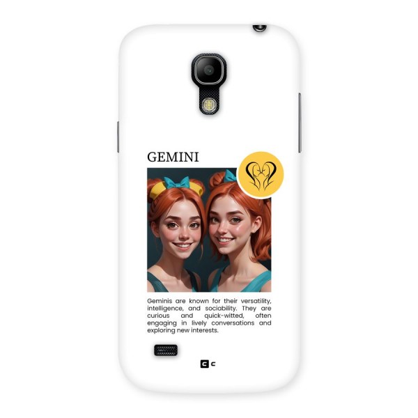 Golden Gemini Back Case for Galaxy S4 Mini
