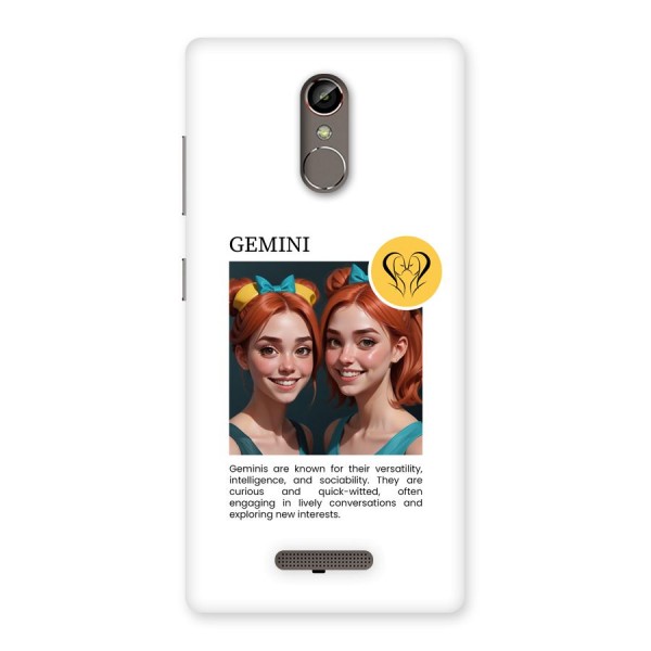 Golden Gemini Back Case for Gionee S6s