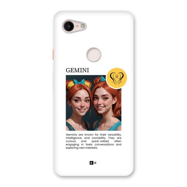 Golden Gemini Back Case for Google Pixel 3 XL