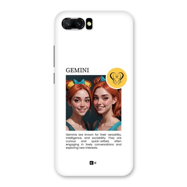 Golden Gemini Back Case for Honor 10