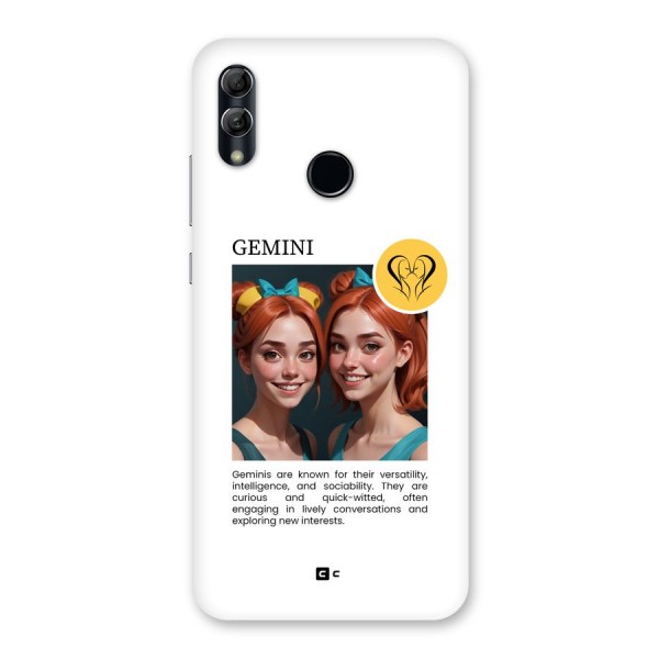 Golden Gemini Back Case for Honor 10 Lite