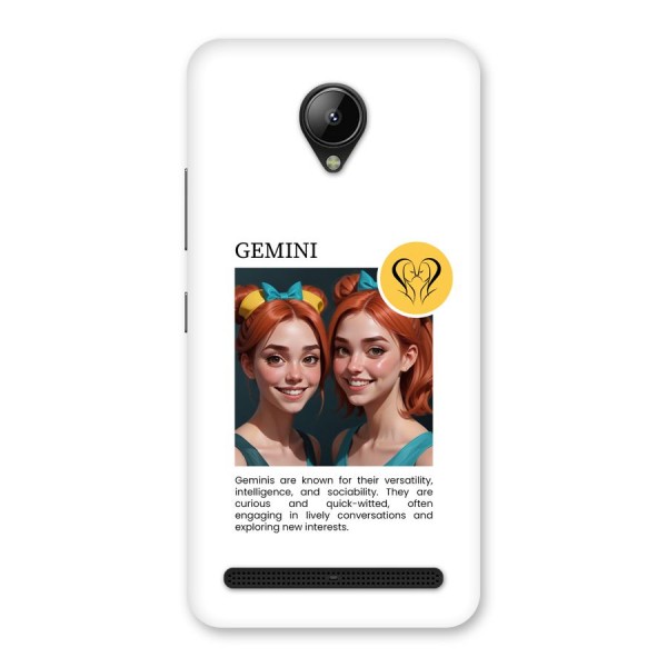 Golden Gemini Back Case for Lenovo C2