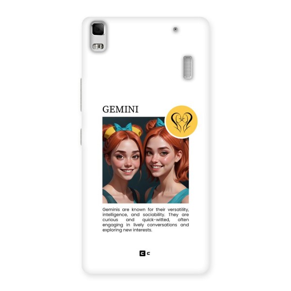 Golden Gemini Back Case for Lenovo K3 Note