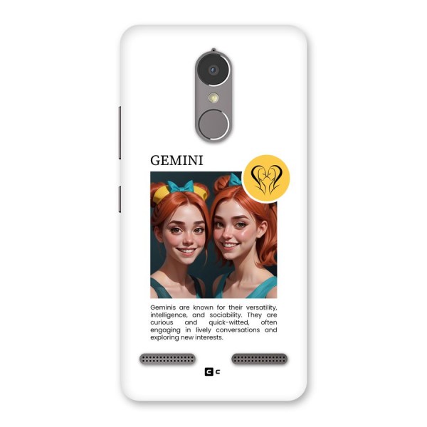 Golden Gemini Back Case for Lenovo K6