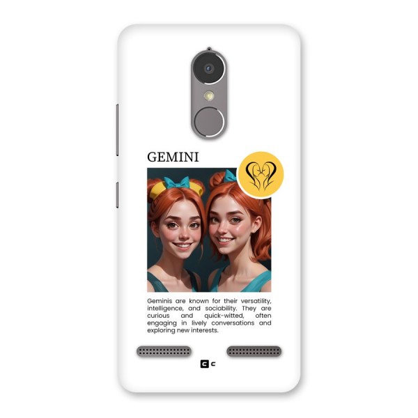 Golden Gemini Back Case for Lenovo K6 Power