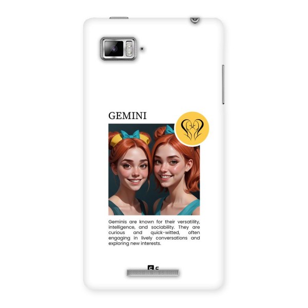 Golden Gemini Back Case for Lenovo Vibe Z K910