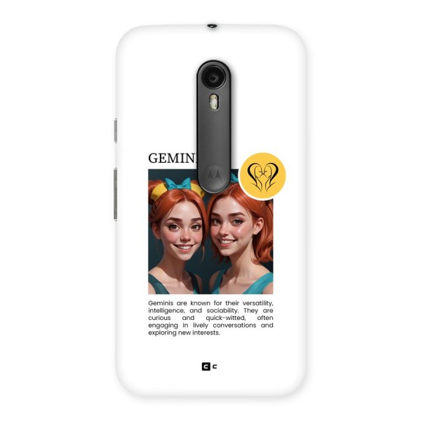 Golden Gemini Back Case for Moto G3