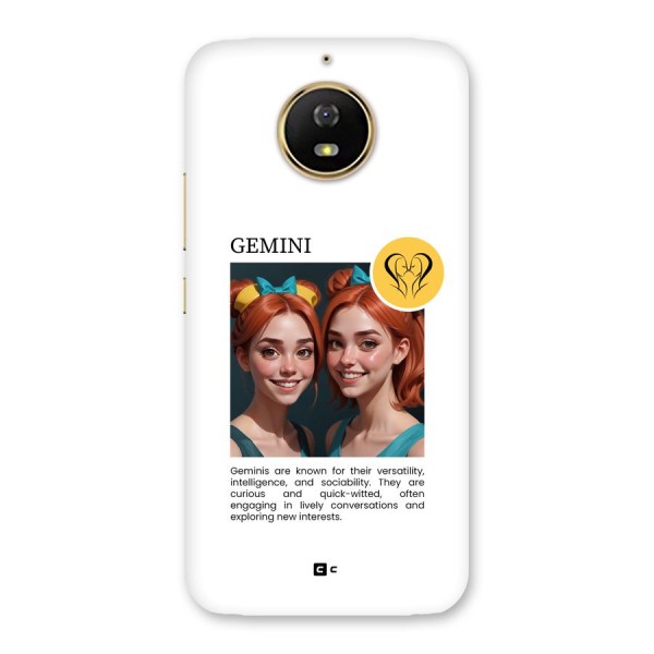 Golden Gemini Back Case for Moto G5s