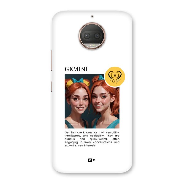 Golden Gemini Back Case for Moto G5s Plus