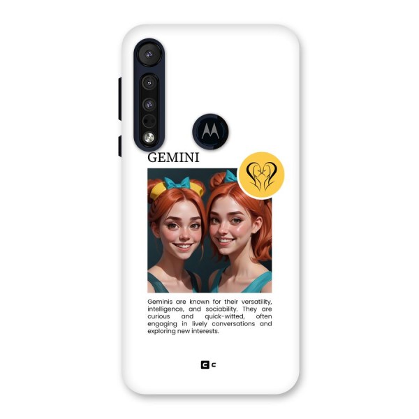 Golden Gemini Back Case for Motorola One Macro