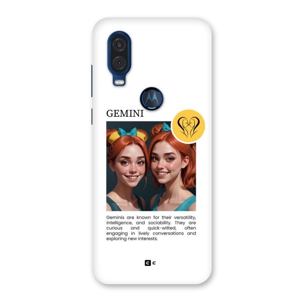 Golden Gemini Back Case for Motorola One Vision