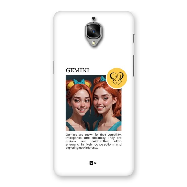Golden Gemini Back Case for OnePlus 3