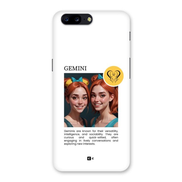 Golden Gemini Back Case for OnePlus 5