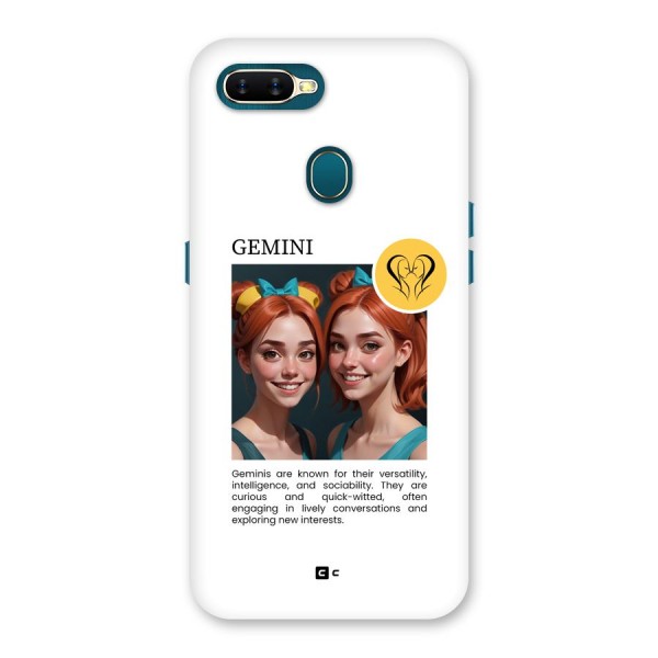 Golden Gemini Back Case for Oppo A7