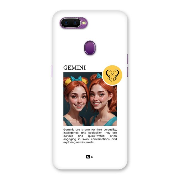 Golden Gemini Back Case for Oppo F9