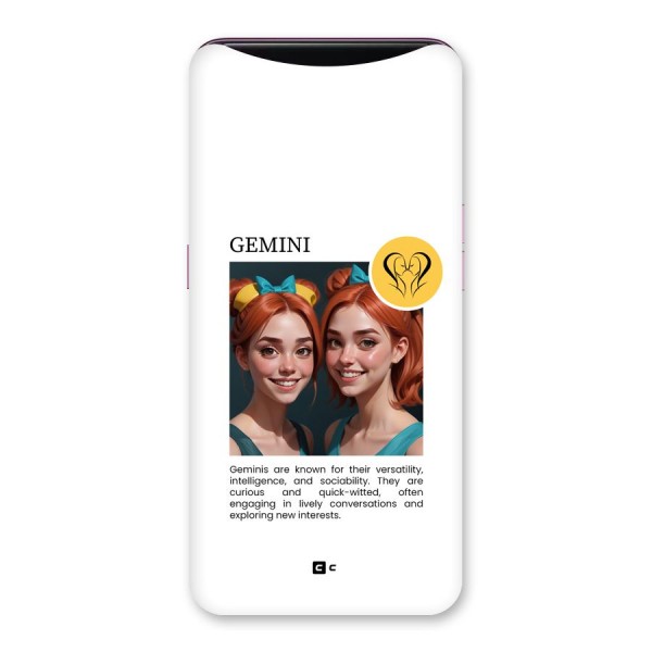 Golden Gemini Back Case for Oppo Find X