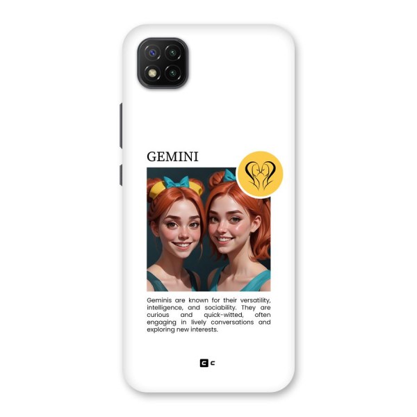 Golden Gemini Back Case for Poco C3