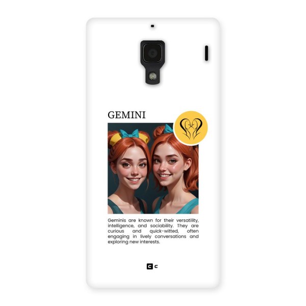 Golden Gemini Back Case for Redmi 1s
