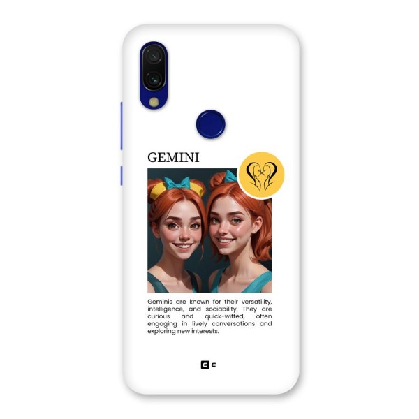 Golden Gemini Back Case for Redmi 7