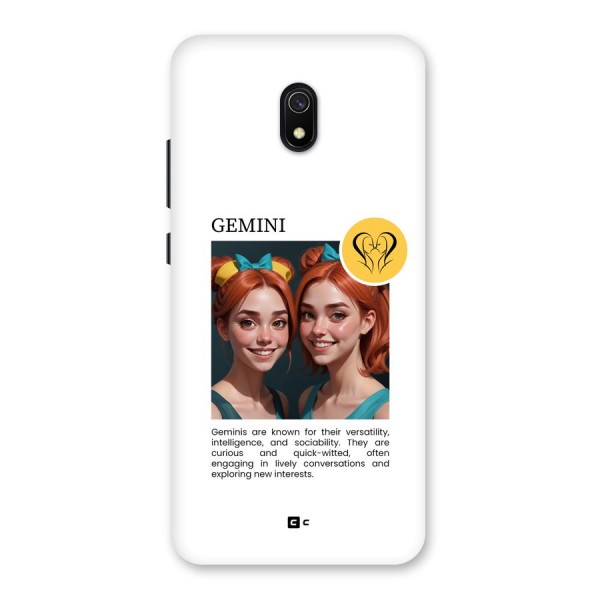 Golden Gemini Back Case for Redmi 8A