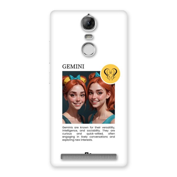 Golden Gemini Back Case for Vibe K5 Note