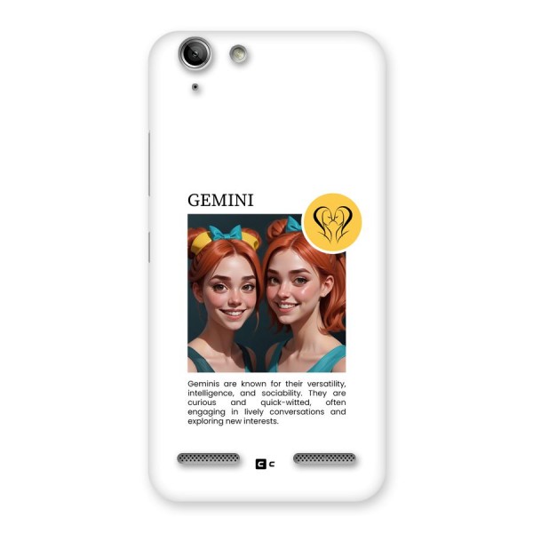 Golden Gemini Back Case for Vibe K5 Plus
