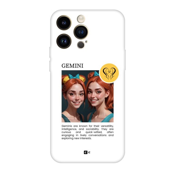 Golden Gemini Back Case for iPhone 14 Pro Max