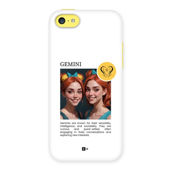 Golden Gemini Back Case for iPhone 5C