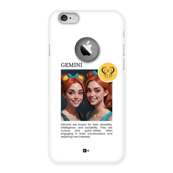 Golden Gemini Back Case for iPhone 6 Logo Cut