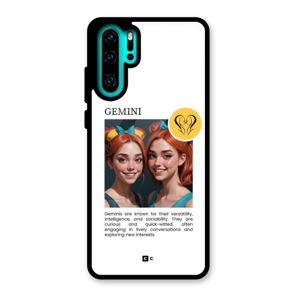 Golden Gemini Glass Back Case for Huawei P30 Pro