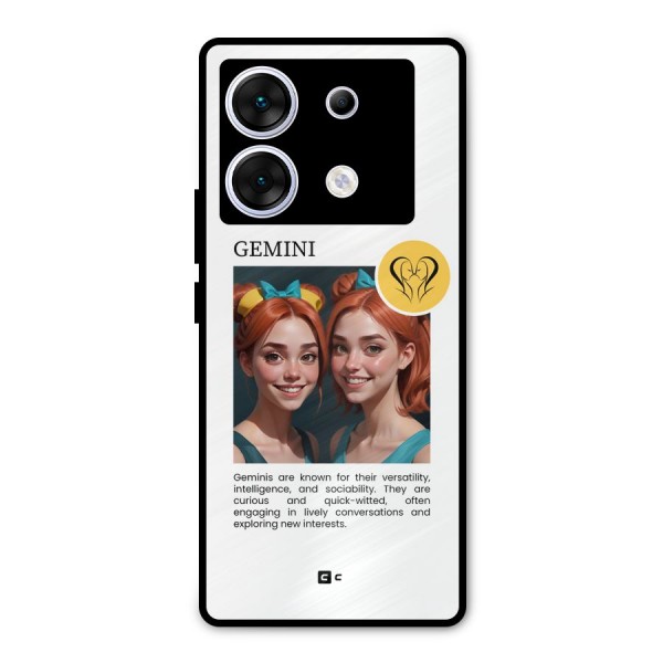 Golden Gemini Metal Back Case for Infinix Zero 30 5G