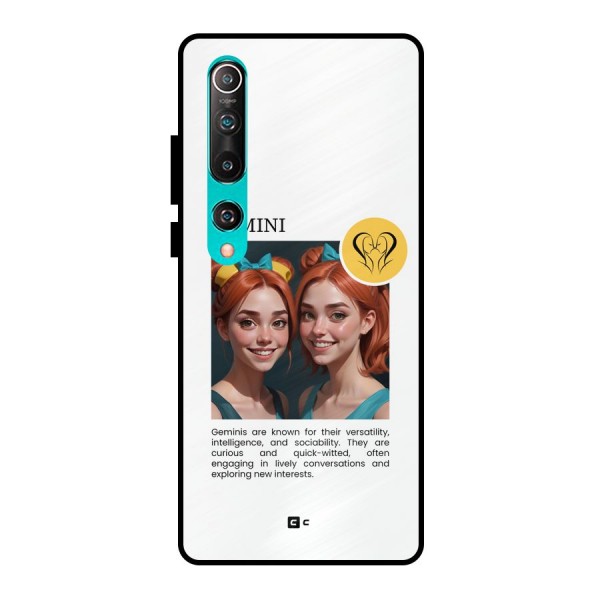 Golden Gemini Metal Back Case for Mi 10
