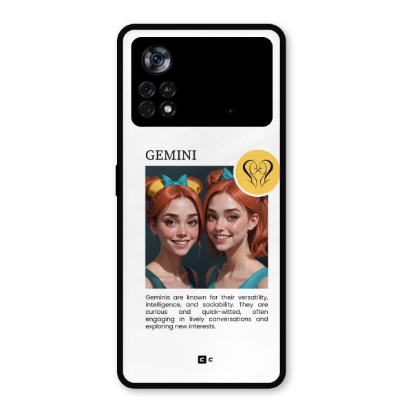 Golden Gemini Metal Back Case for Poco X4 Pro 5G