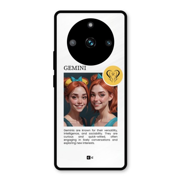 Golden Gemini Metal Back Case for Realme 11 Pro Plus