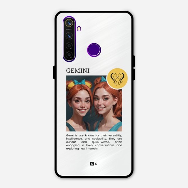Golden Gemini Metal Back Case for Realme 5 Pro