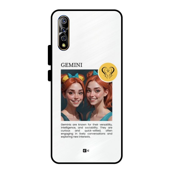 Golden Gemini Metal Back Case for Vivo S1