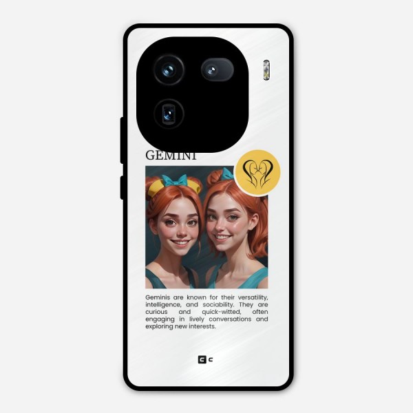 Golden Gemini Metal Back Case for iQOO 12