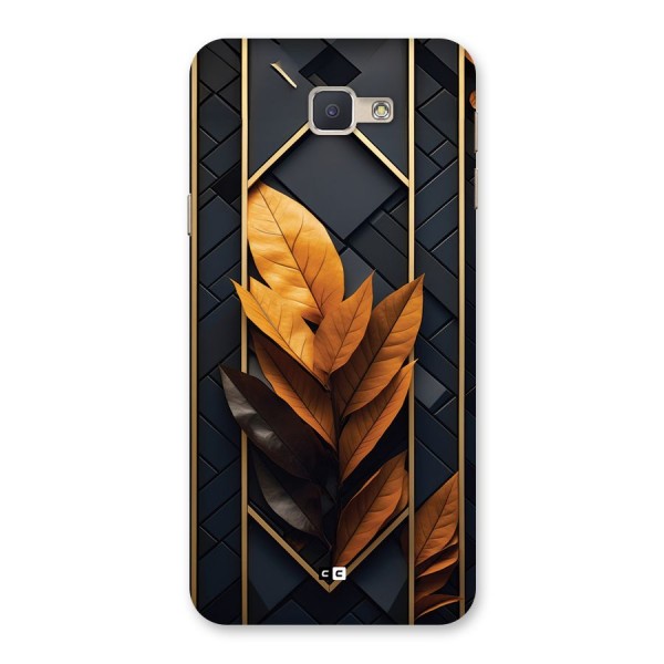 Golden Leaf Pattern Back Case for Galaxy J5 Prime