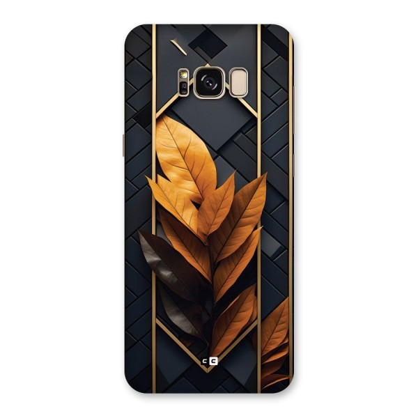 Golden Leaf Pattern Back Case for Galaxy S8 Plus