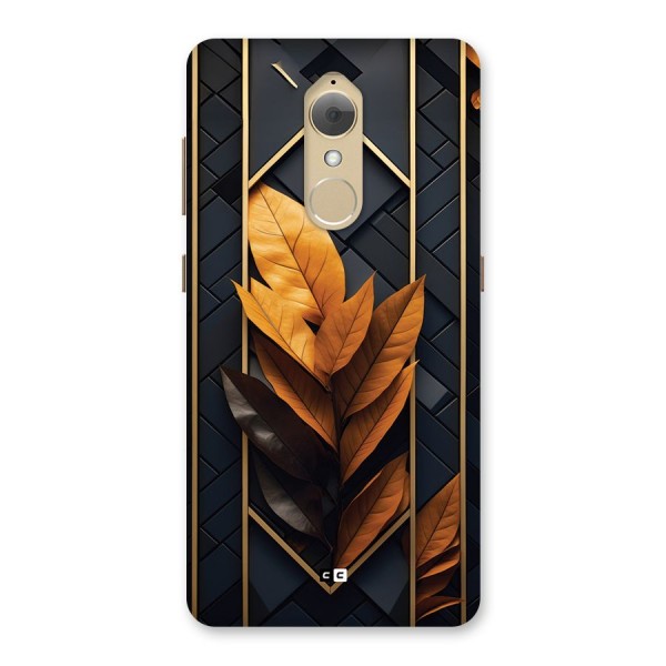 Golden Leaf Pattern Back Case for Lenovo K8