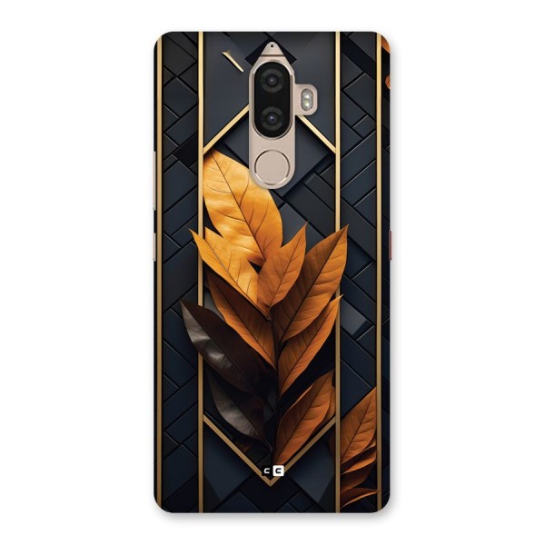 Golden Leaf Pattern Back Case for Lenovo K8 Note