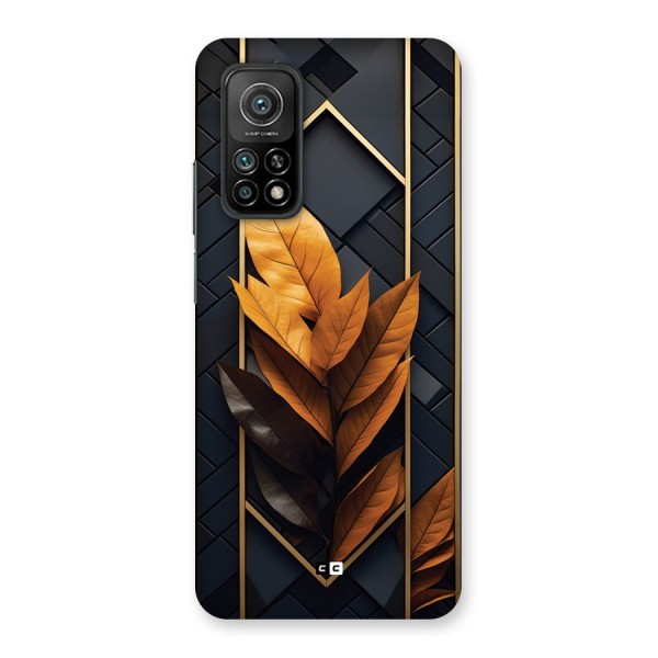 Golden Leaf Pattern Back Case for Mi 10T 5G