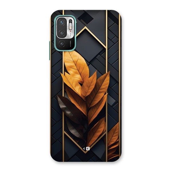 Golden Leaf Pattern Back Case for Redmi Note 10T 5G