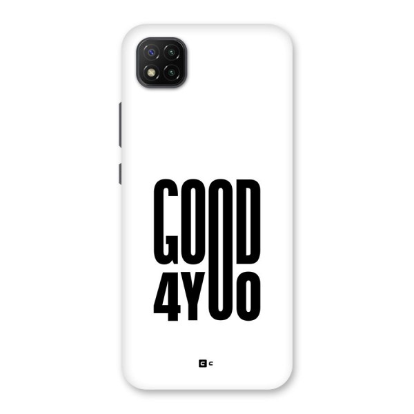 Good For You Back Case for Poco C3