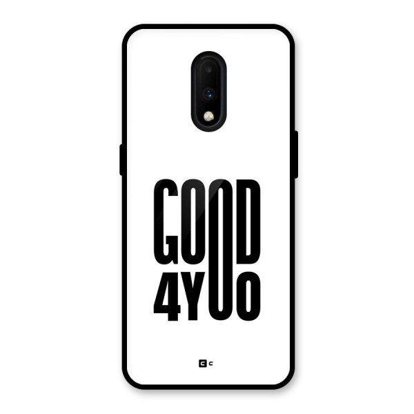 Good For You Glass Back Case for OnePlus 7