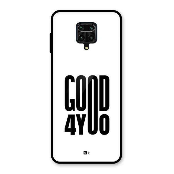 Good For You Glass Back Case for Redmi Note 9 Pro Max