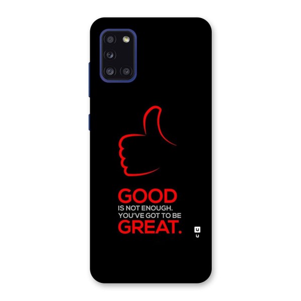 Good Great Back Case for Galaxy A31