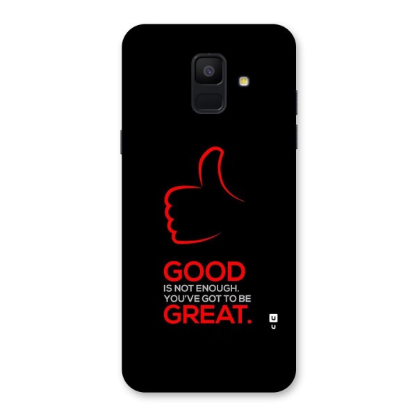 Good Great Back Case for Galaxy A6 (2018)